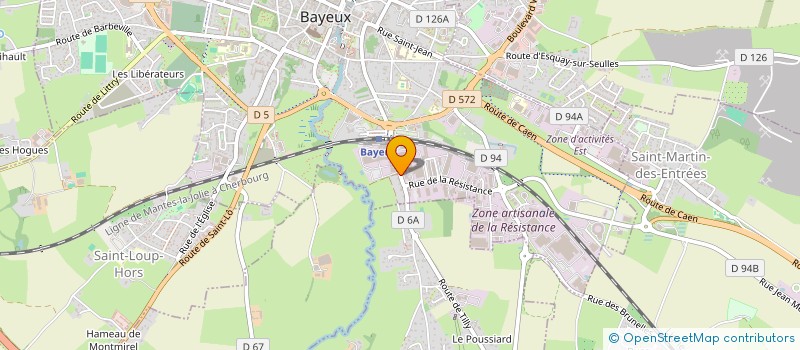 localisation de l'entreprise EURL JULIEN ANDRE à BAYEUX
