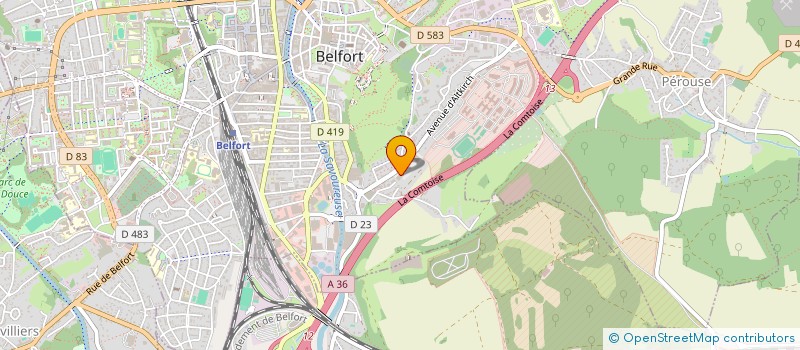 localisation de l'entreprise EURL JULLIAND à BELFORT