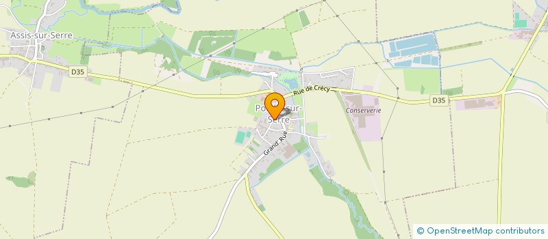 localisation de l'entreprise EURL JUMEAUX ERIC  POUILLY-SUR-SERRE