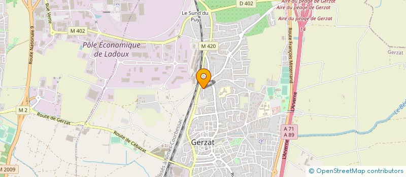 localisation de l'entreprise EURL KANICI  GERZAT