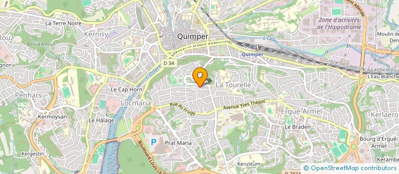 localisation de l'entreprise EURL KANTAR V à QUIMPER