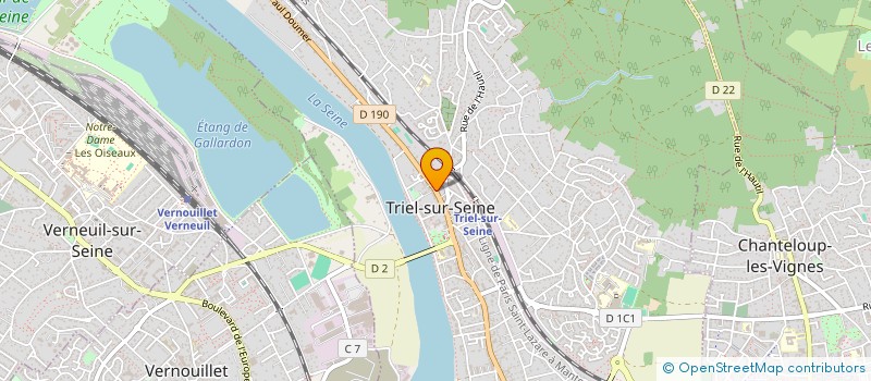 localisation de l'entreprise EURL KAREN D  TRIEL-SUR-SEINE