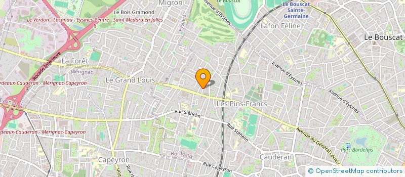 localisation de l'entreprise EURL KARYNE SURBIER NATUROPATHE  BORDEAUX