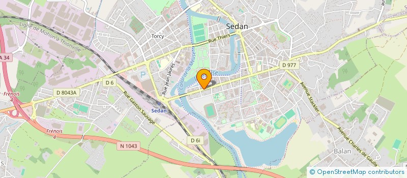 localisation de l'entreprise EURL KASAK à SEDAN