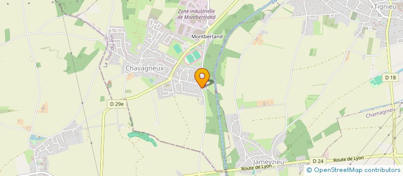 localisation de l'entreprise EURL KB PLOMBERIE & FILS  CHARVIEU-CHAVAGNEUX
