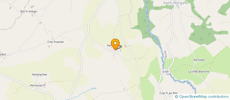 localisation de l'entreprise EURL KERLAN SERVICES  DUAULT