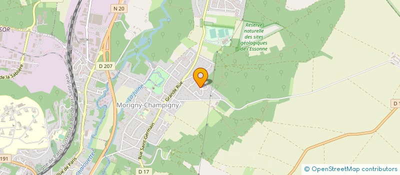 localisation de l'entreprise EURL KG à MORIGNY-CHAMPIGNY