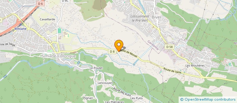 localisation de l'entreprise EURL KIWI ORIGINAL  SIMIANE-COLLONGUE