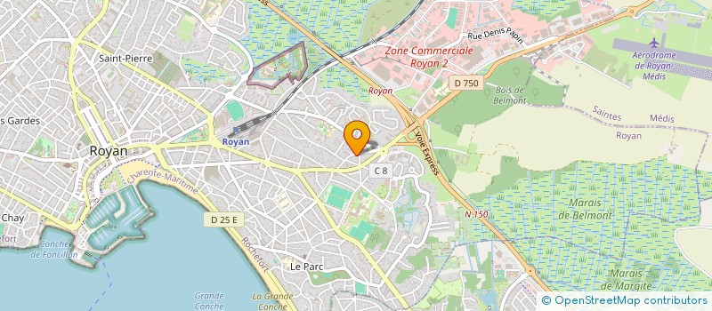 localisation de l'entreprise EURL KIWOSS à ROYAN