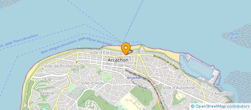 localisation de l'entreprise EURL KLH à ARCACHON