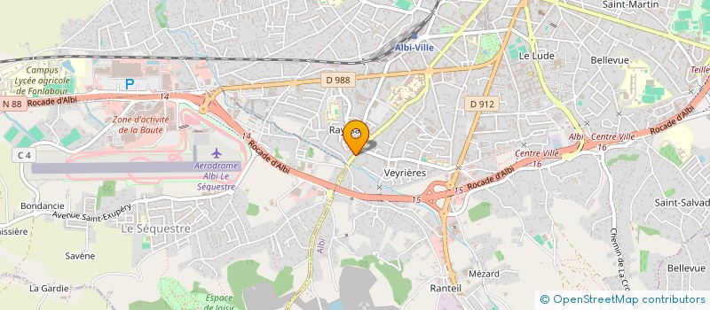 localisation de l'entreprise EURL KML  ALBI