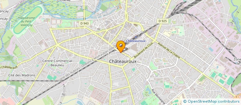 localisation de l'entreprise EURL KOLOU PEINTURE à CHATEAUROUX