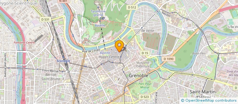 localisation de l'entreprise EURL KORNER  GRENOBLE