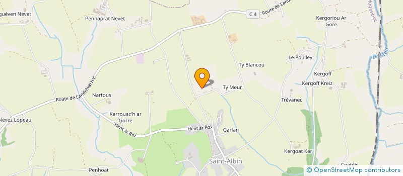 localisation de l'entreprise EURL KTLG  LOCRONAN