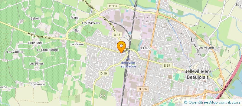 localisation de l'entreprise EURL KUTTLER à BELLEVILLE-EN-BEAUJOLAIS