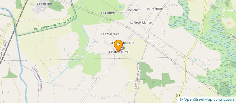 localisation de l'entreprise EURL L.A.B à LA CHAPELLE-LAUNAY