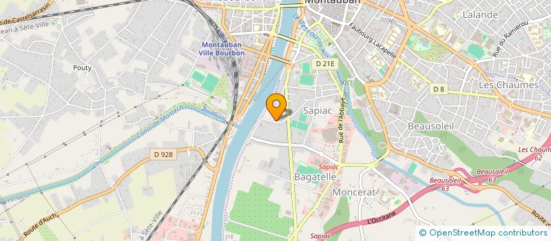 localisation de l'entreprise EURL L'ARTISAN  MONTAUBAN