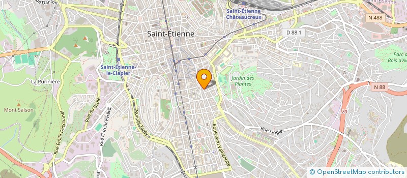 localisation de l'entreprise EURL L'ARTISANALE  SAINT-ETIENNE