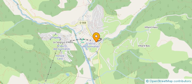 localisation de l'entreprise EURL L'ARTISTE à ALLOS