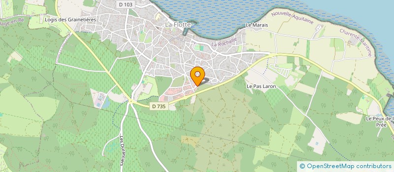 localisation de l'entreprise EURL L'ATELIER DE JULIEN  LA FLOTTE