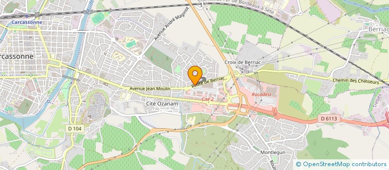 localisation de l'entreprise EURL L'ATELIER DES FLEURS à CARCASSONNE