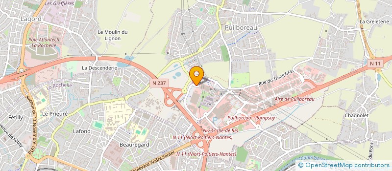 localisation de l'entreprise EURL L'ATELIER S&L à PUILBOREAU