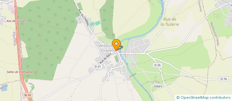 localisation de l'entreprise EURL L'ATELIER VERT à VERTEUIL-SUR-CHARENTE