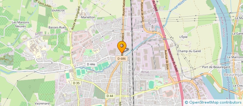 localisation de l'entreprise EURL L'AVE MARIA à ARNAS