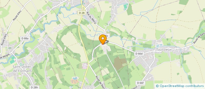 localisation de l'entreprise EURL L'EUROPE  TOUSSIEUX