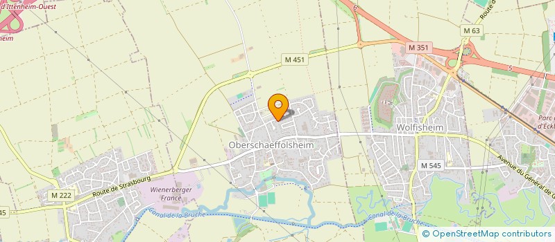 localisation de l'entreprise EURL L.G.S.  OBERSCHAEFFOLSHEIM