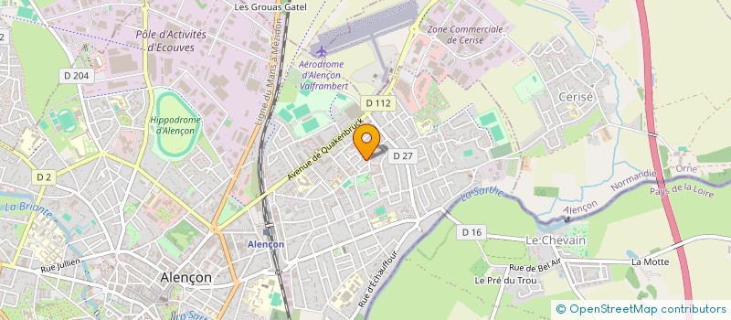 localisation de l'entreprise EURL L'HORIZON BATI à ALENCON