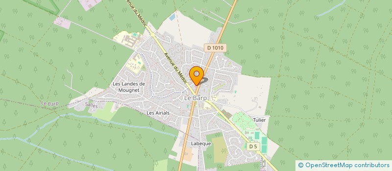 localisation de l'entreprise EURL L'ILOT FRUITS  LE BARP