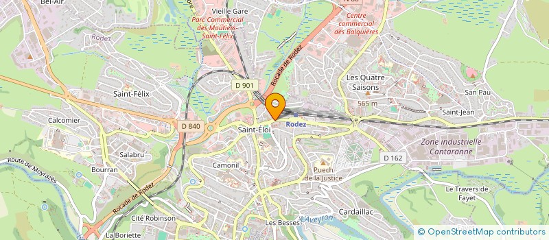 localisation de l'entreprise EURL L'IMPRIMERIE  RODEZ