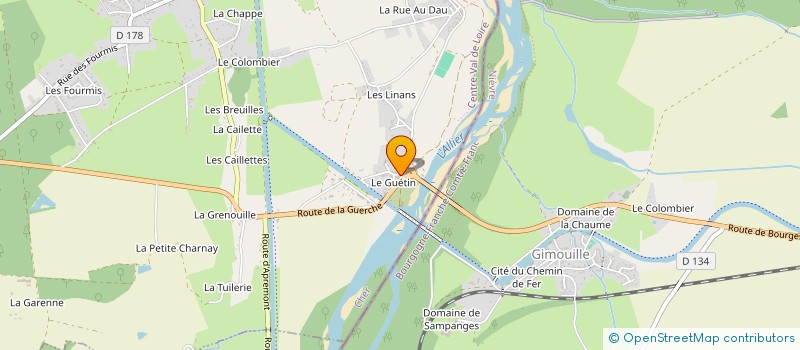 localisation de l'entreprise EURL L'INSOLITE  CUFFY