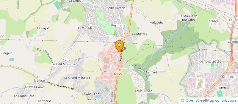 localisation de l'entreprise EURL L L G  PLESCOP