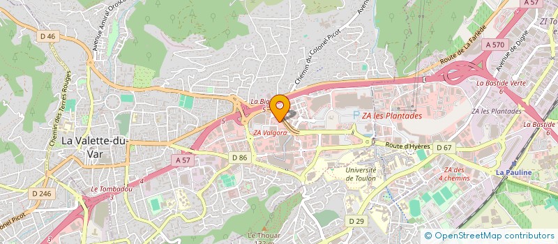 localisation de l'entreprise EURL L'OUSTALET à LA VALETTE-DU-VAR