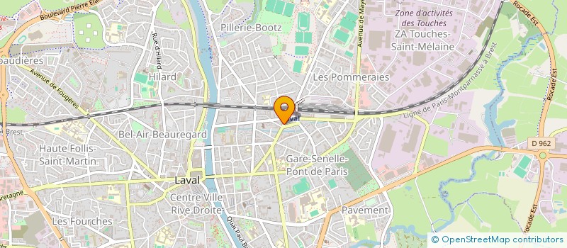 localisation de l'entreprise EURL LA BELLE ETOILE à LAVAL