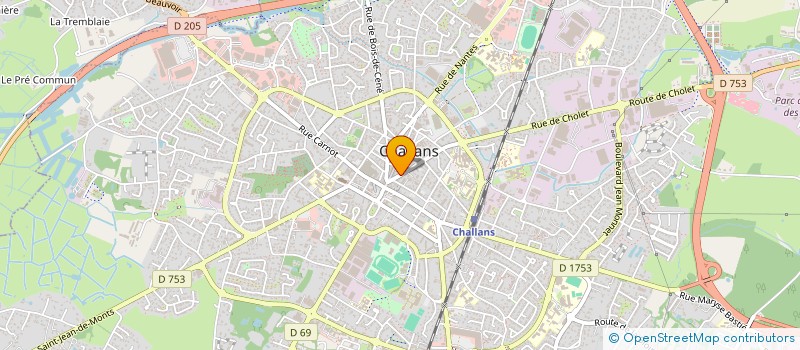 localisation de l'entreprise EURL LA BOUTIQUE à CHALLANS