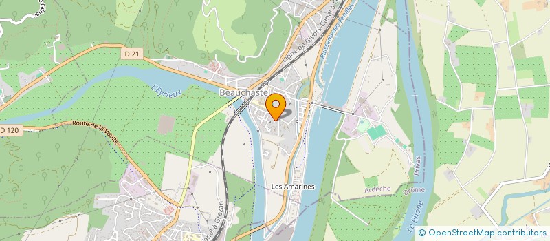 localisation de l'entreprise EURL LA CABANE DE JULINE  CHARMES-SUR-RHONE