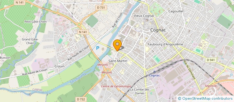 localisation de l'entreprise EURL LA CABANE EN BOIS à COGNAC