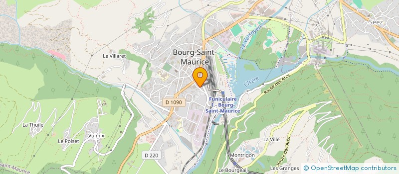 localisation de l'entreprise EURL LA CABOTTE  BOURG-SAINT-MAURICE