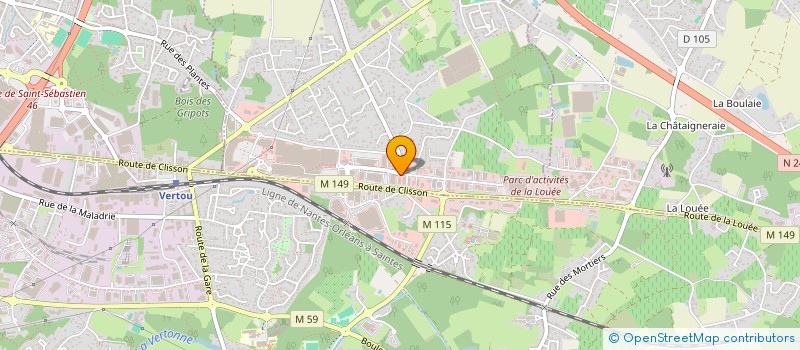 localisation de l'entreprise EURL LA CANTINE à BASSE-GOULAINE