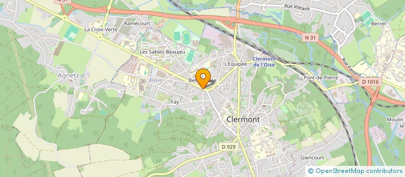 localisation de l'entreprise EURL LA CAVE DE CLERMONT  CLERMONT