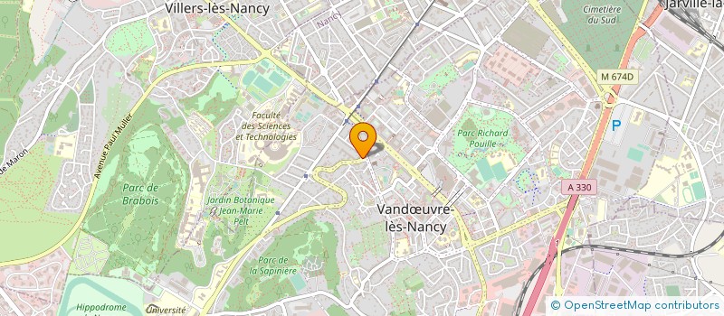 localisation de l'entreprise EURL LA CAVE DES GRANDS TERROIRS  VANDUVRE-LES-NANCY