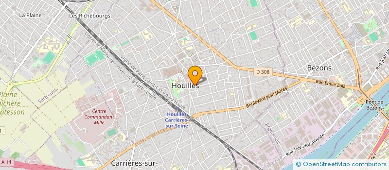 localisation de l'entreprise EURL LA CAVE OVILLOISE à HOUILLES