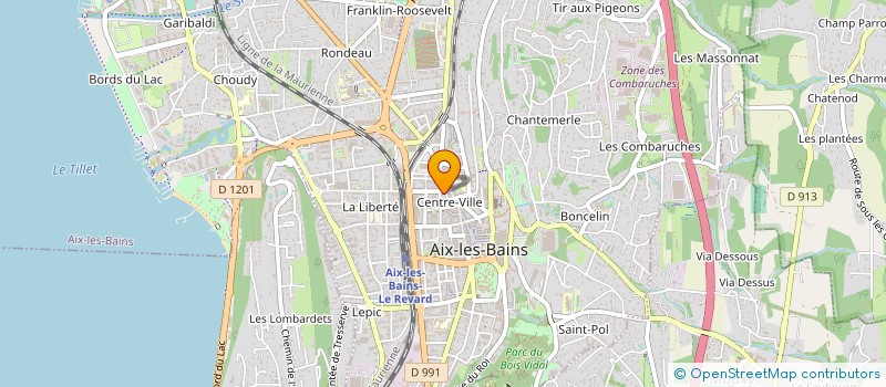 localisation de l'entreprise EURL LA CIBLE IMMOBILIERE  AIX-LES-BAINS