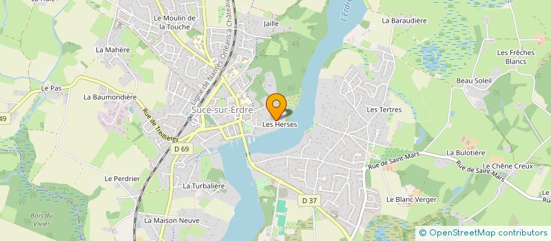 localisation de l'entreprise EURL LA CLAVERIE  SUCE-SUR-ERDRE