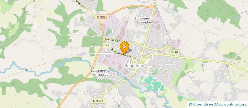 localisation de l'entreprise EURL LA CLINIQUE DU TRANCHANT  HAGETMAU