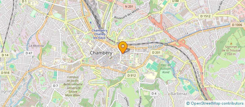 localisation de l'entreprise EURL LA COLOMBE à CHAMBERY