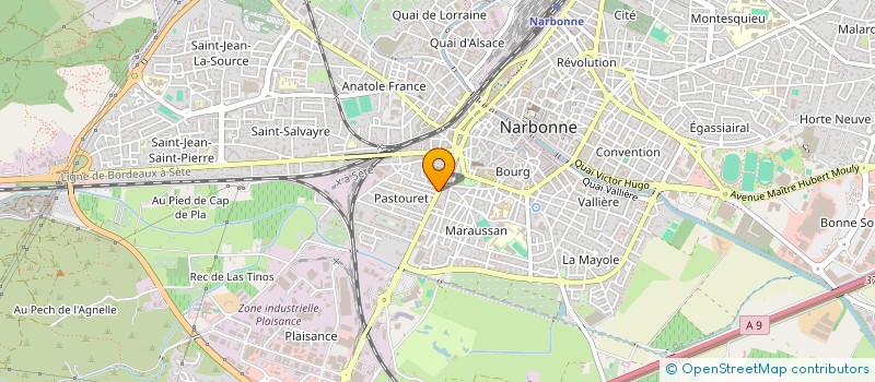 localisation de l'entreprise EURL LA FIANCEE DES FLEURS à NARBONNE